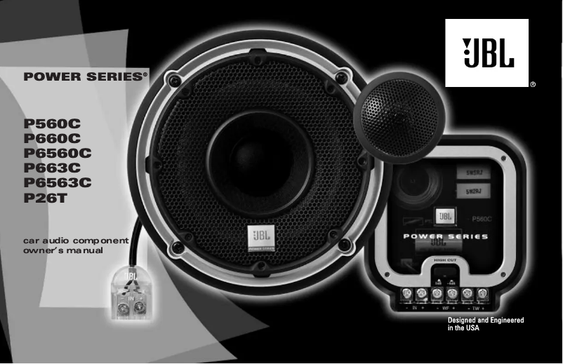 Page 1 de la notice Manuel utilisateur JBL Power P660C