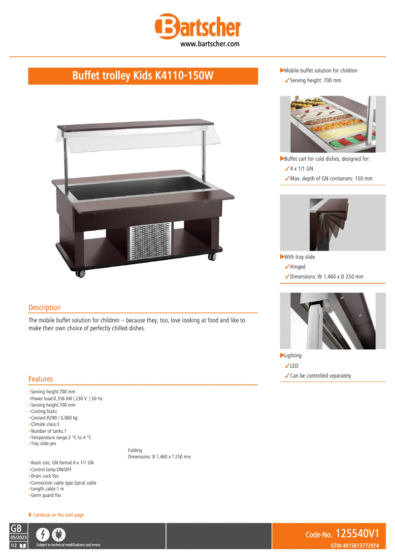 Image de la première page du manuel de l'appareil K4110-150W