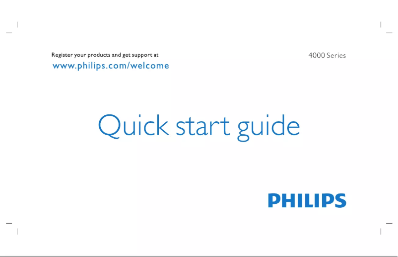 Page n°1 - Guide de démarrage rapide Philips 24PHA4003