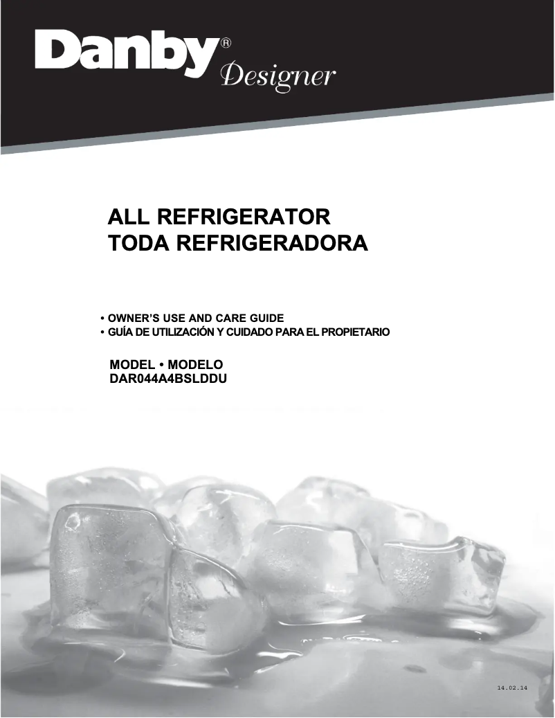 Page 1 de la notice Manuel utilisateur Danby DAR044A4BSLDDU