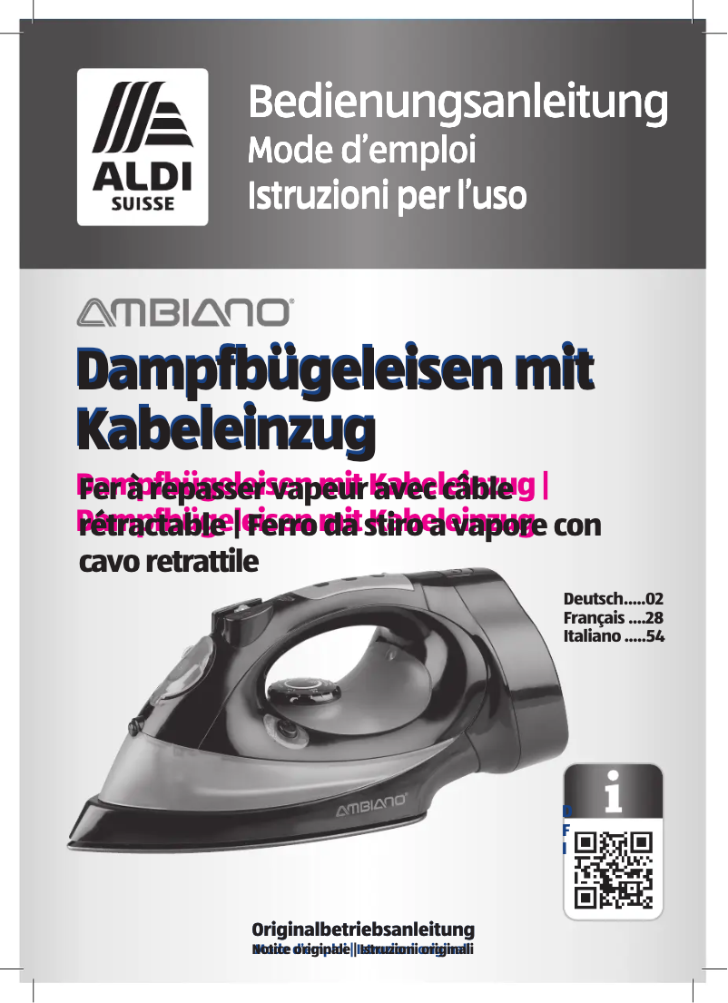 Página 1 del manual Manual de usuario Ambiano GT-SF-DBR-01