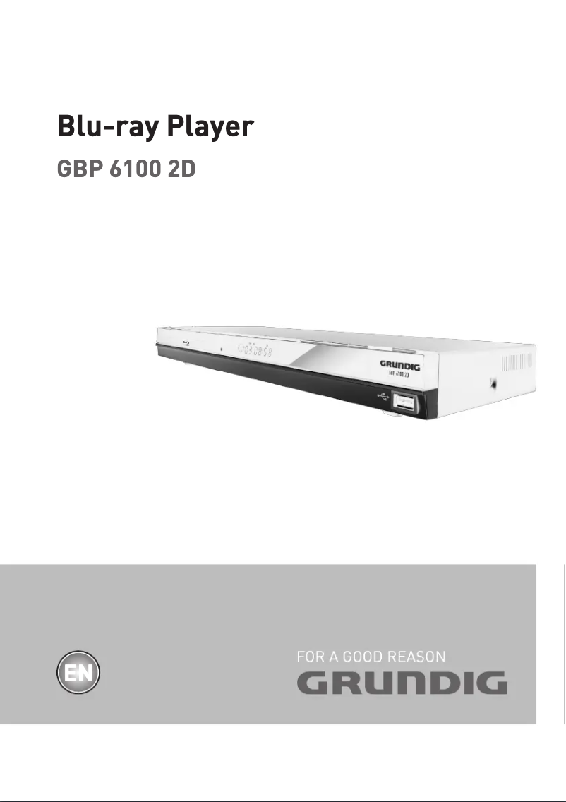 Image de la première page du manuel de l'appareil GBP 6100