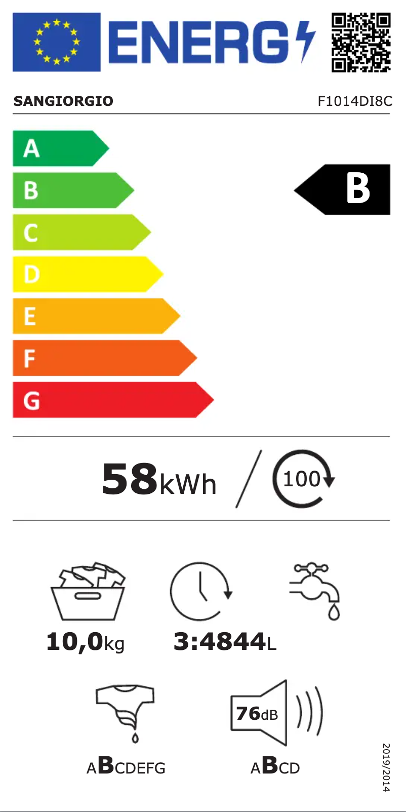 Image de la première page du manuel de l'appareil F1014DI8C