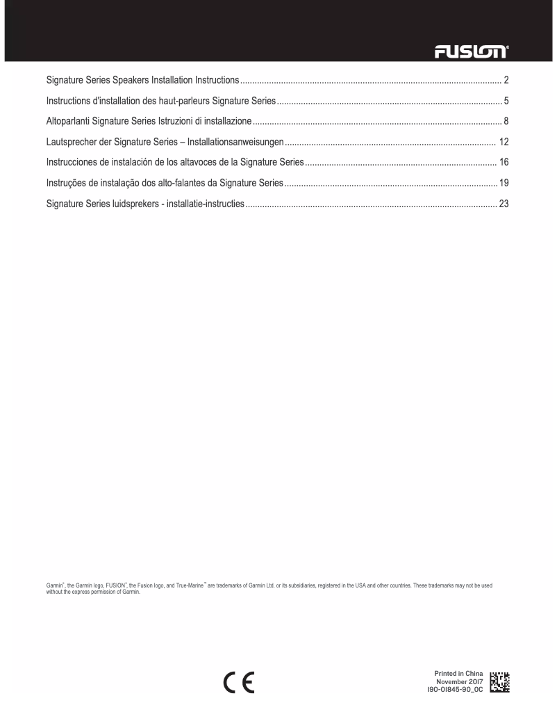 Page 1 de la notice Manuel utilisateur Fusion SG-FL88SP