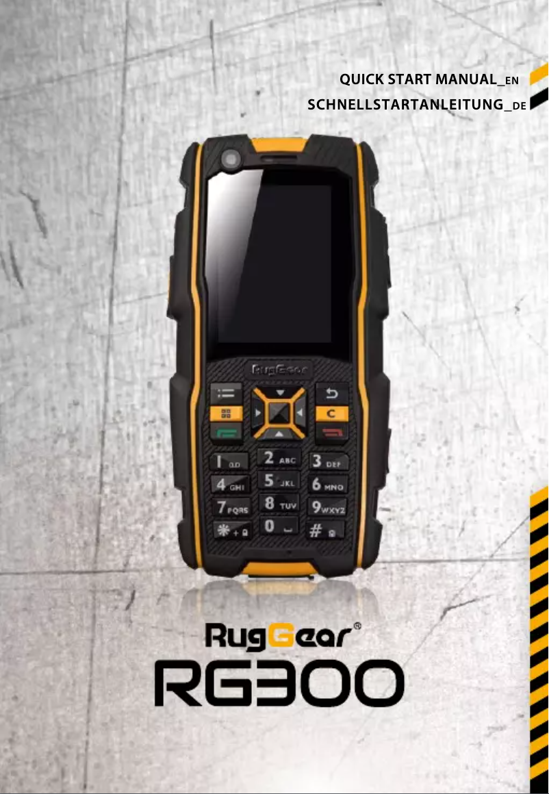 Image de la première page du manuel de l'appareil RG300