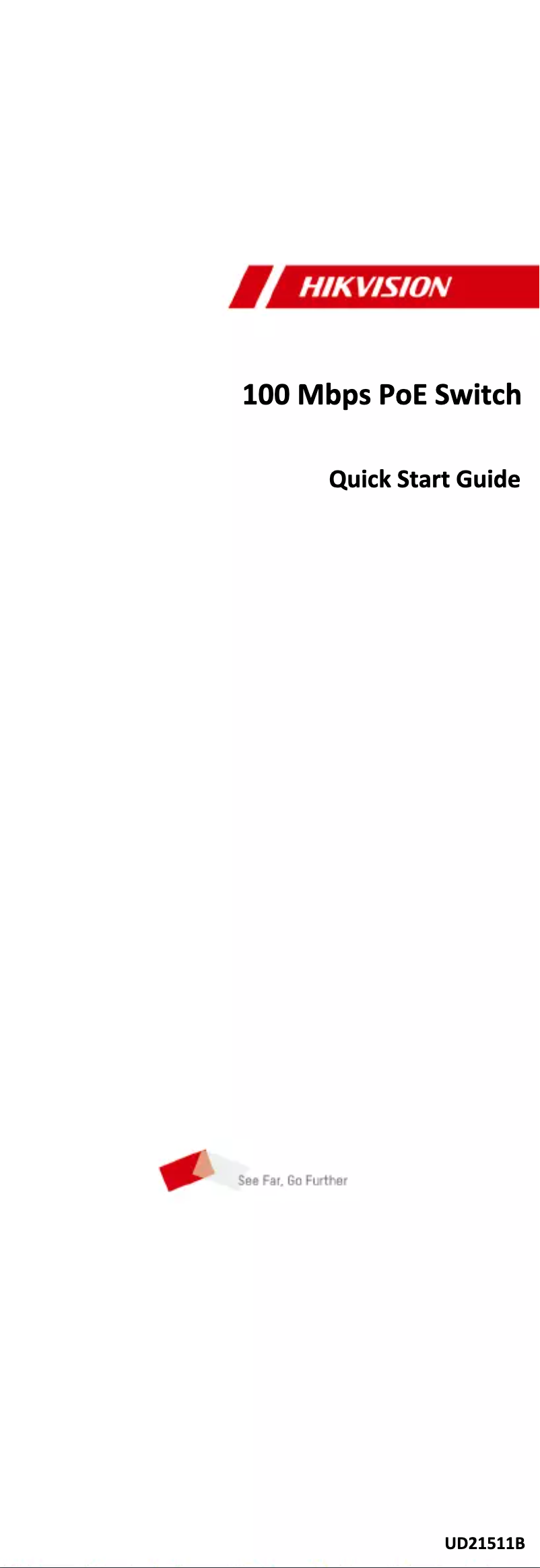 Page 1 de la notice Guide de démarrage rapide Hikvision DS-3E1326P-SI