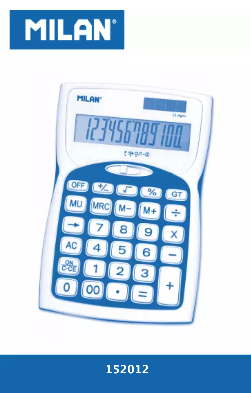 Page 1 de la notice Manuel utilisateur Milan 152012