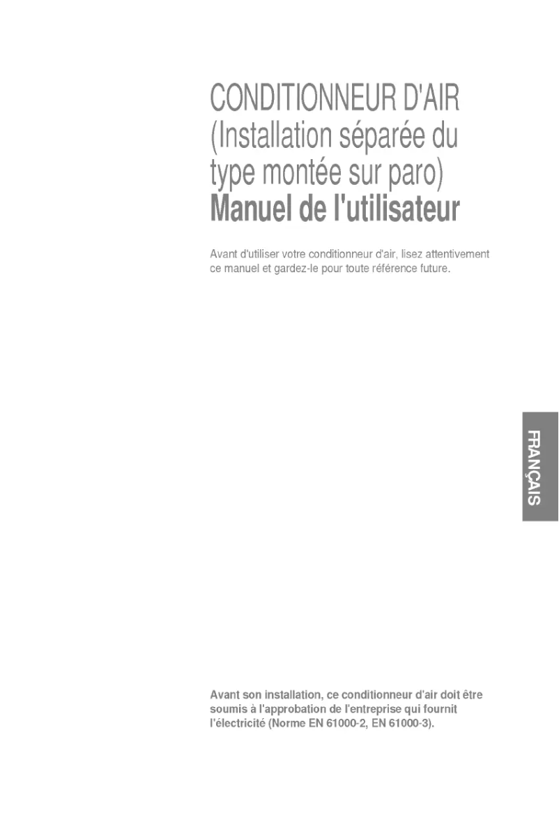 Page 1 de la notice Manuel utilisateur LG LSUH126PML1