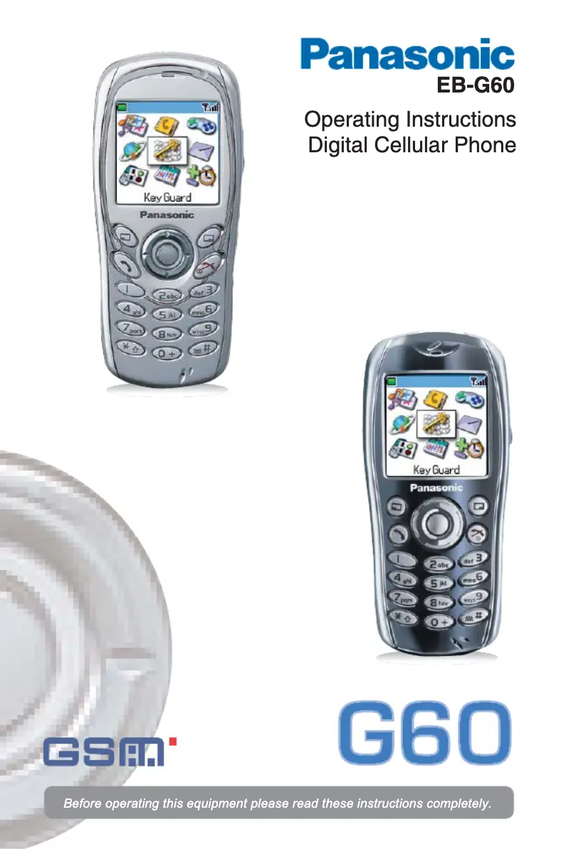 Page 1 de la notice Manuel utilisateur Panasonic G60