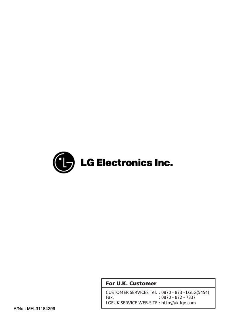 Page n°1 - Manuel utilisateur LG WD-12332RD