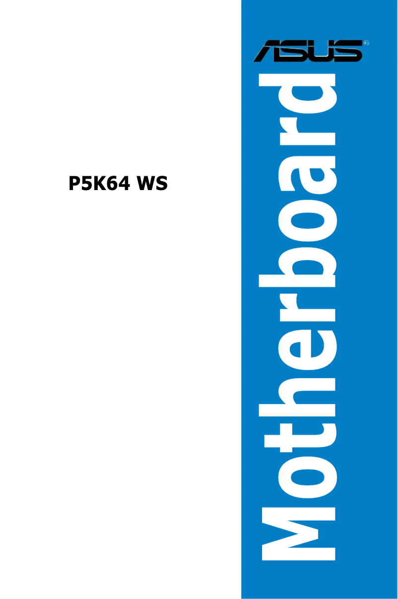 Page 1 de la notice Manuel utilisateur Asus P5K64 WS