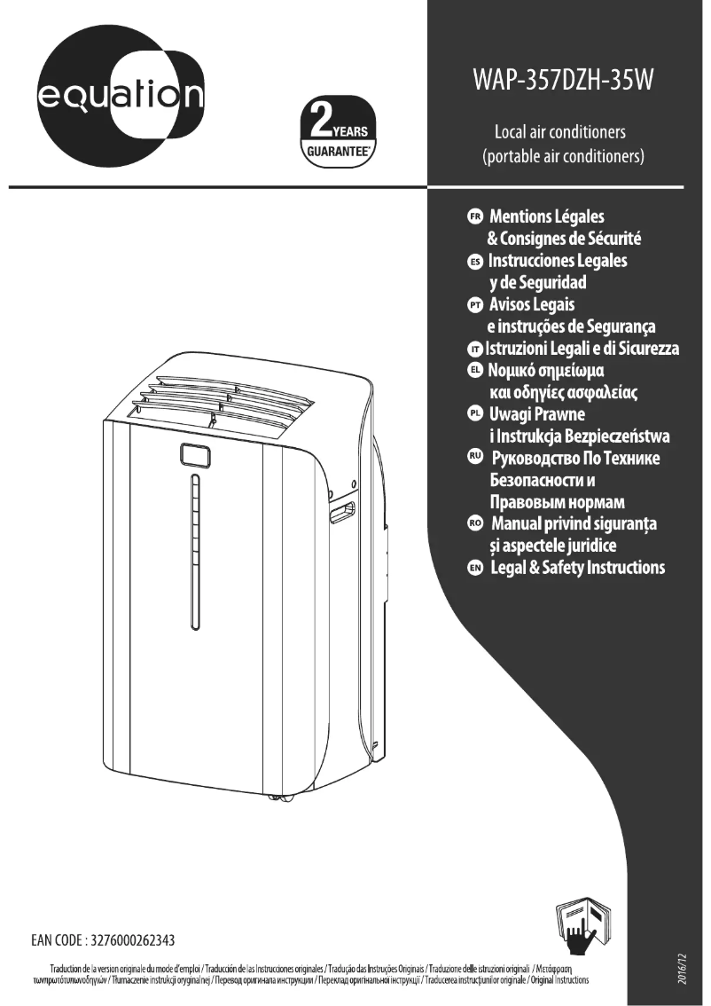 Page n°1 - Manuel utilisateur Equation WAP-357DZH-35W