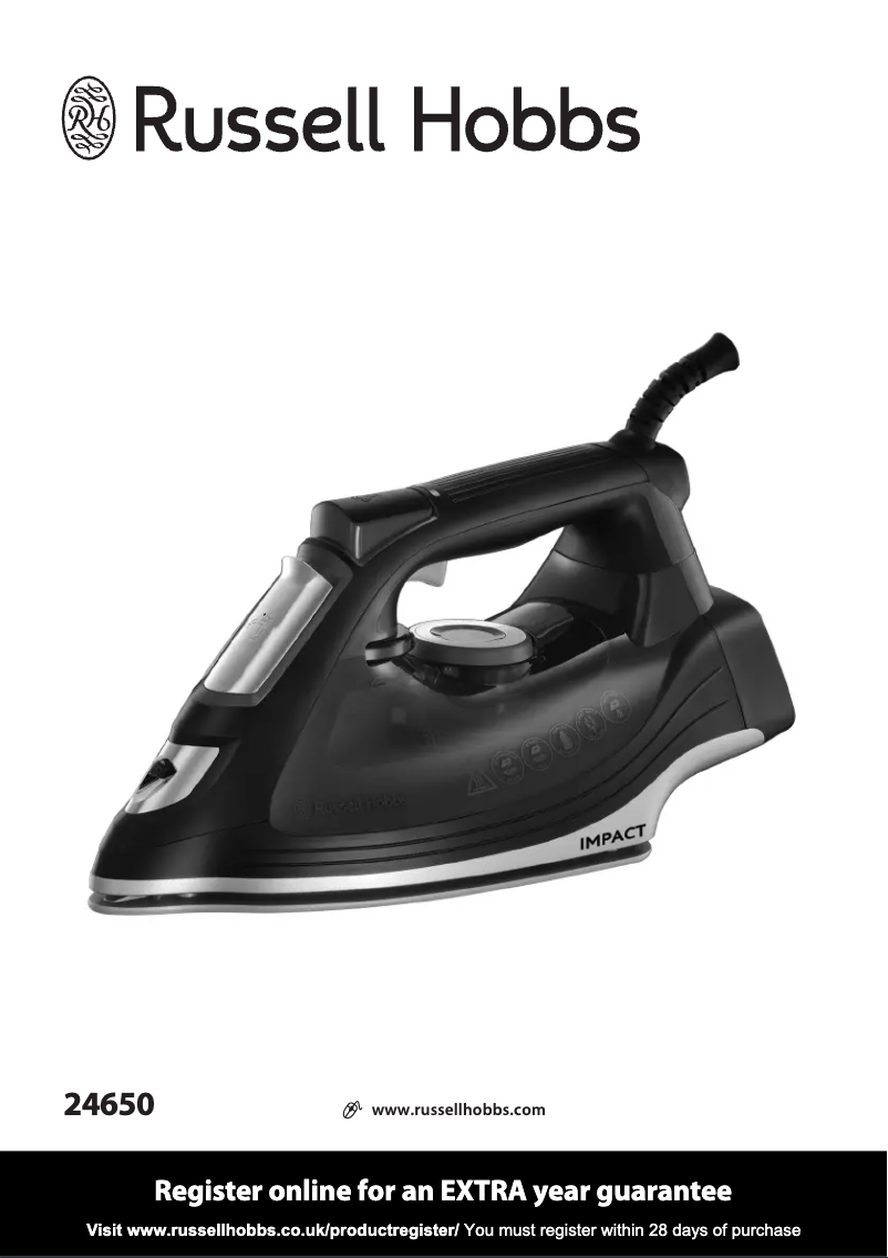 Image de la première page du manuel de l'appareil Impact 24650