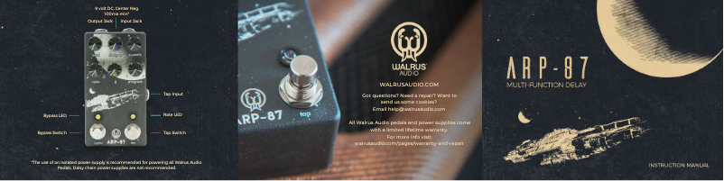 Page n°1 - Manuel utilisateur Walrus Audio ARP-87