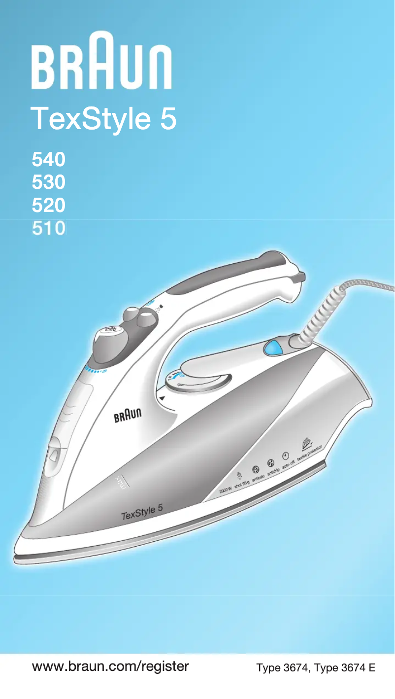 Page n°1 - Manuel utilisateur Braun TexStyle 5 520