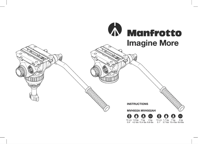 Page 1 de la notice Manuel utilisateur Manfrotto 502A