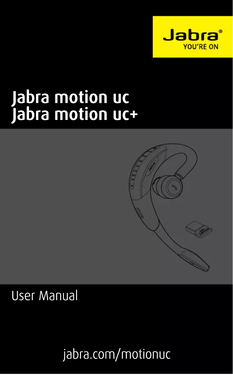 Page 1 de la notice Manuel utilisateur Jabra Motion UC+ MS