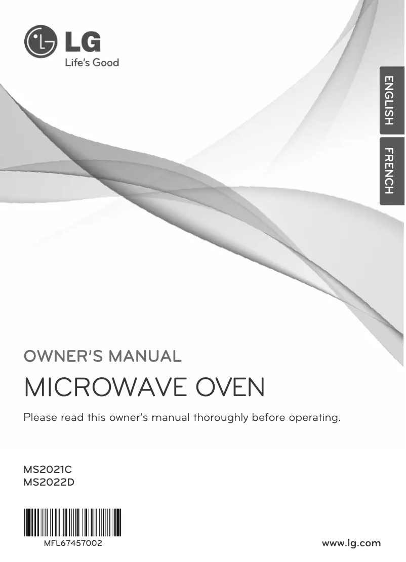Page n°1 - Manuel utilisateur LG MS2021C