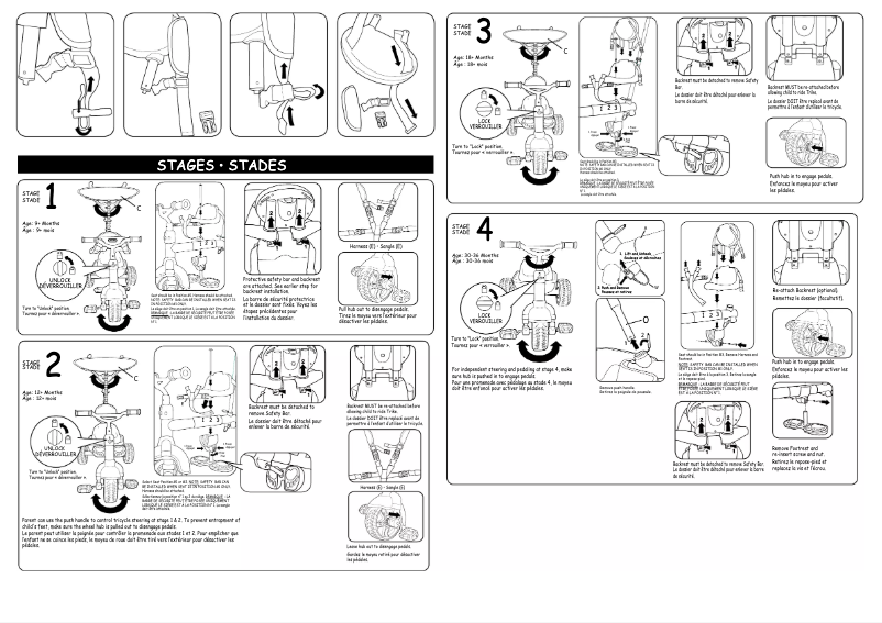 Page 1 de la notice Manuel utilisateur Little Tikes 4 in 1 Sports Edition Trike