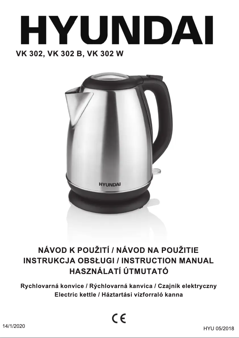 Page 1 de la notice Manuel utilisateur Hyundai VK302B