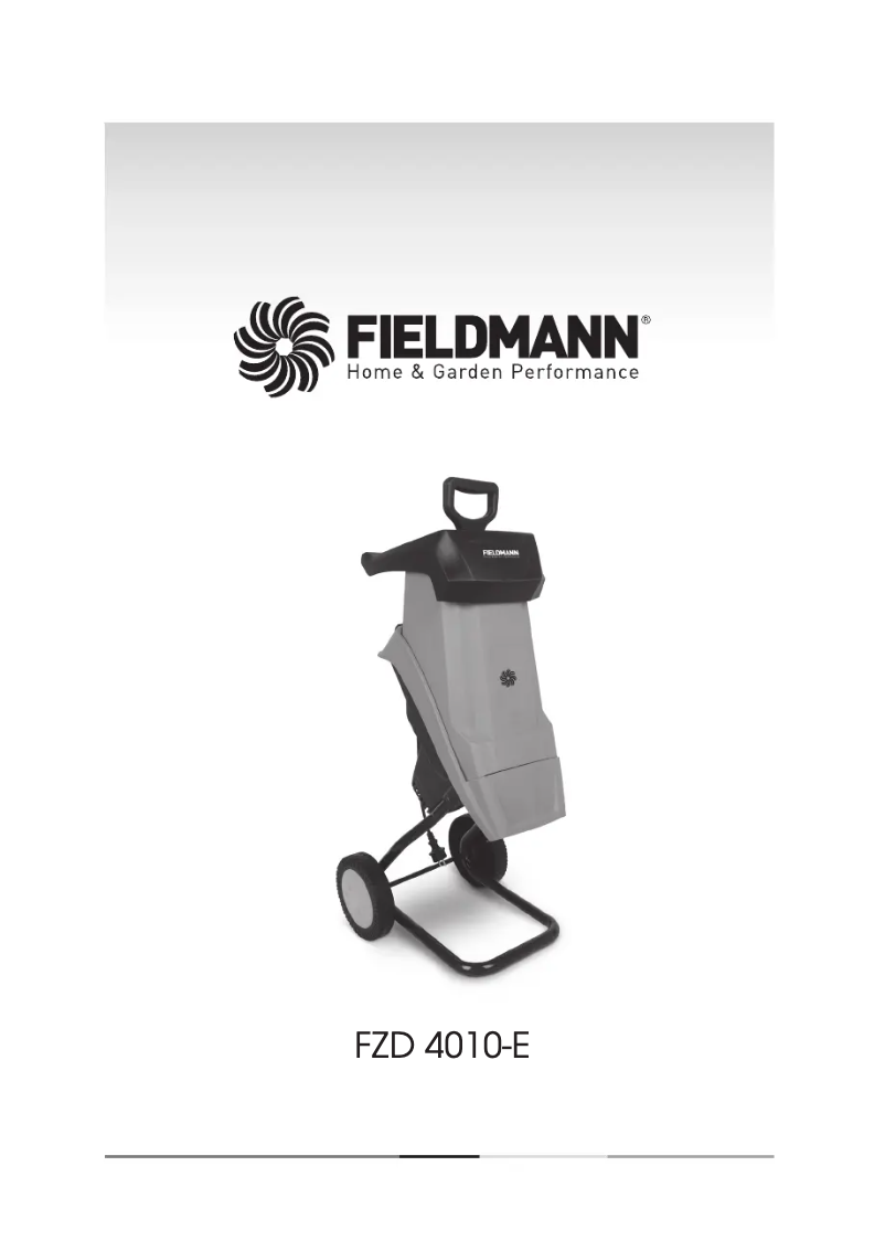 Page n°1 - Manuel utilisateur Fieldmann FZD 4010-E