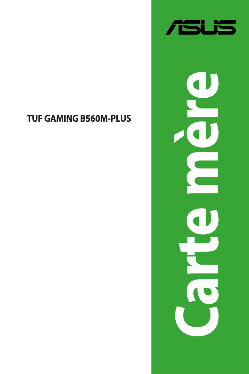 Image de la première page du manuel de l'appareil TUF Gaming B560M-PLUS