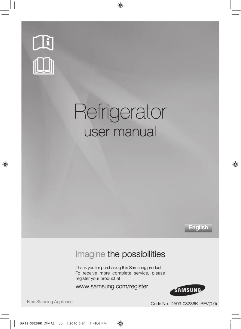 Page n°1 - Manuel utilisateur Samsung RL23THCSW