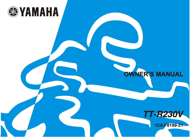 Page 1 de la notice Manuel utilisateur Yamaha TT-R230V (2005)