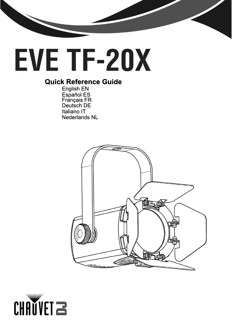 Image de la première page du manuel de l'appareil EVE TF-20X
