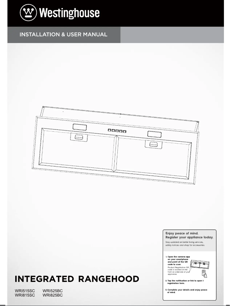 Image de la première page du manuel de l'appareil WRI825BC