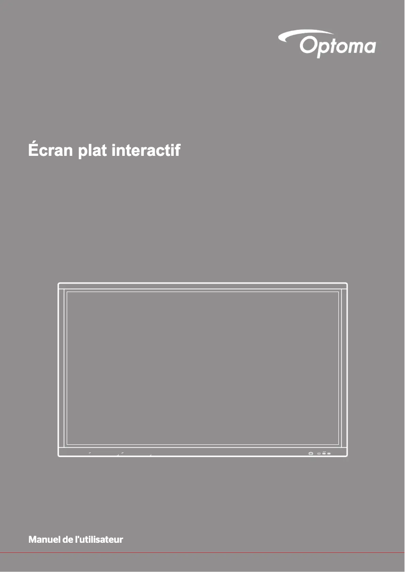 Page 1 de la notice Manuel utilisateur Optoma OP861RKe