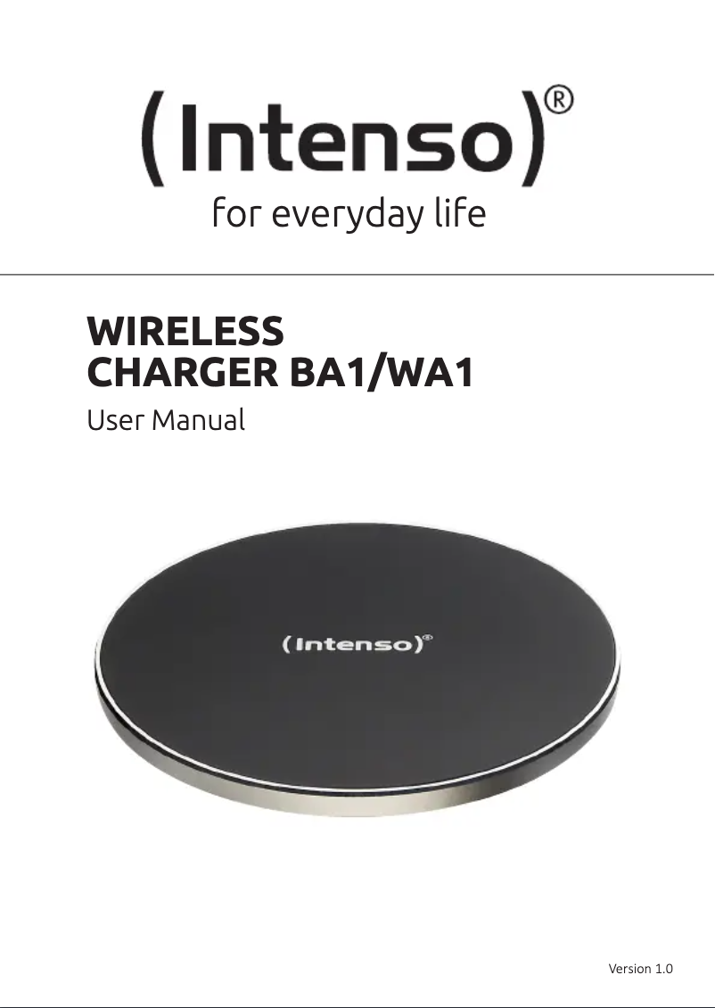 Page 1 de la notice Manuel utilisateur Intenso WA1
