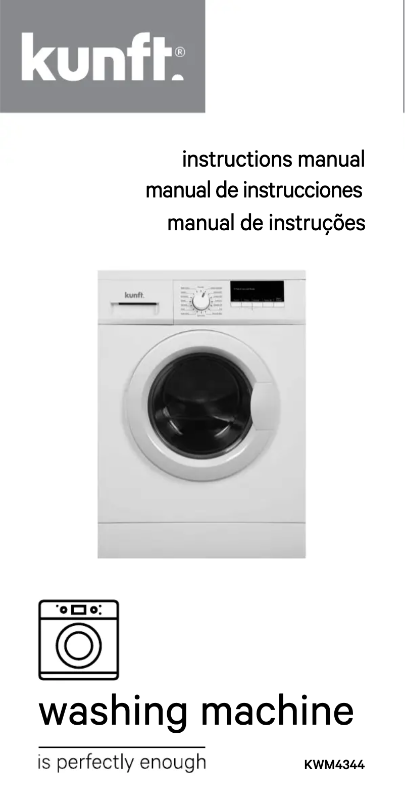 Page n°1 - Manuel utilisateur Kunft KWM4344