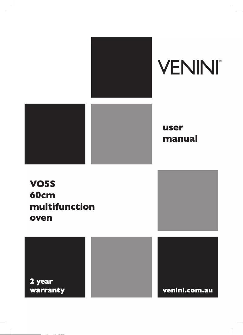 Page n°1 - Manuel utilisateur VENINI VO5S