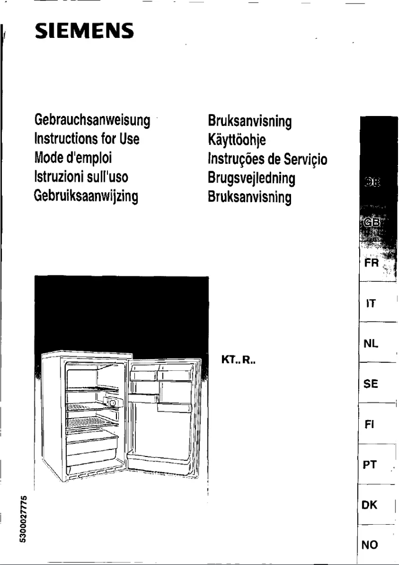 Page n°1 - Manuel utilisateur Siemens KT14RN10