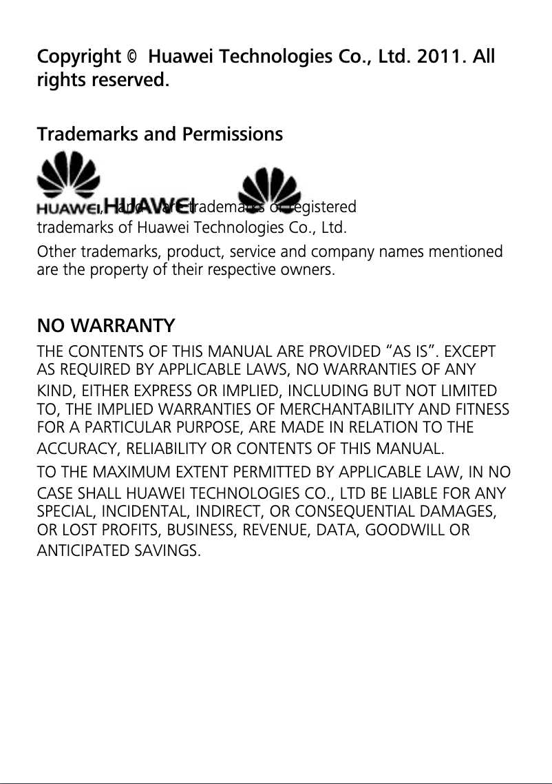 Page n°1 - Manuel utilisateur Huawei G7105