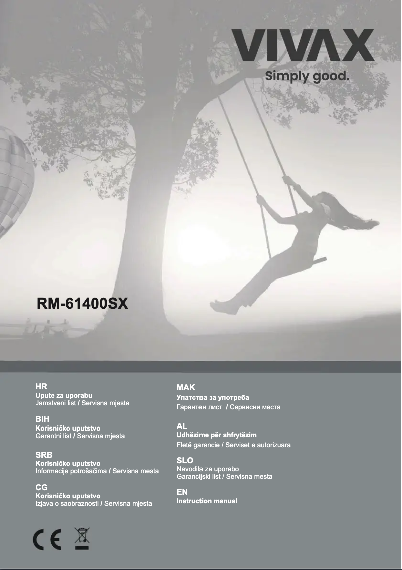 Image de la première page du manuel de l'appareil RM-61400SX