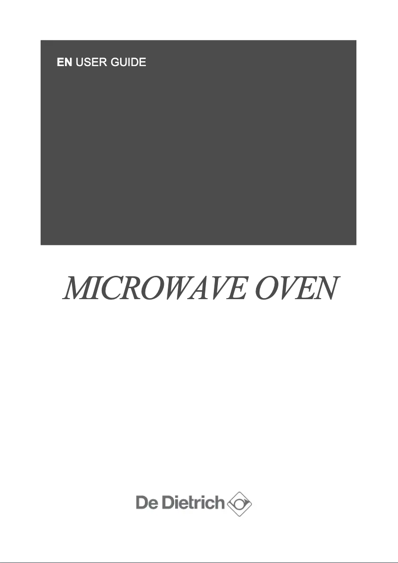 Page 1 de la notice Manuel utilisateur De Dietrich DME1721X
