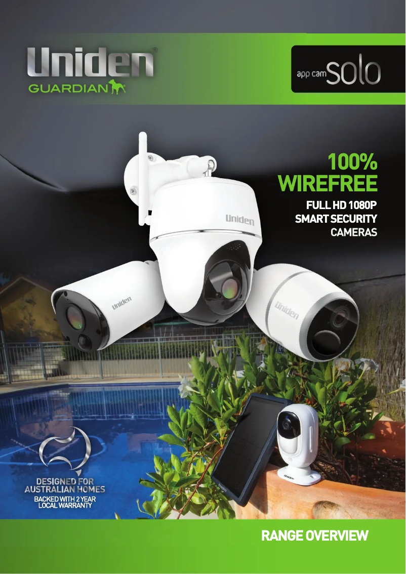 Image de la première page du manuel de l'appareil App Cam Solo Bullet