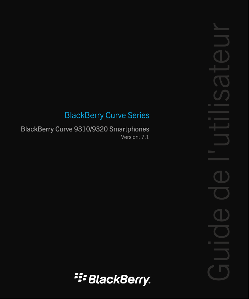 Page 1 de la notice Manuel utilisateur BlackBerry Curve 9310