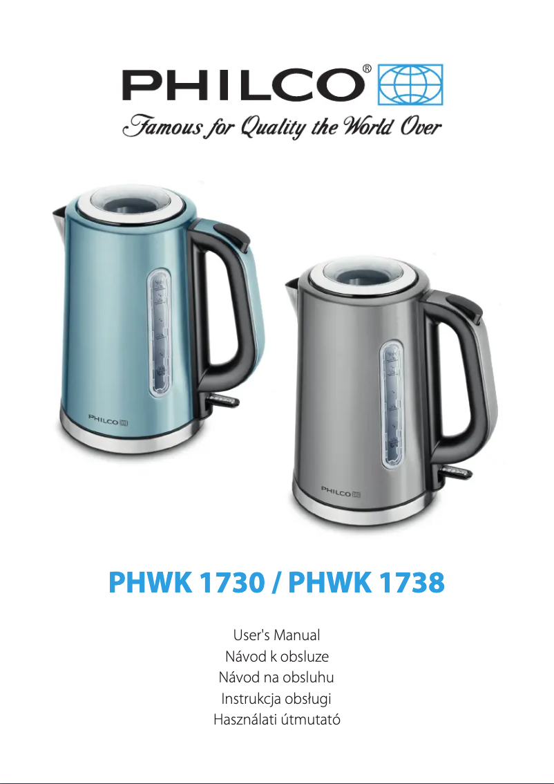 Page 1 de la notice Manuel utilisateur Philco PHWK 1738