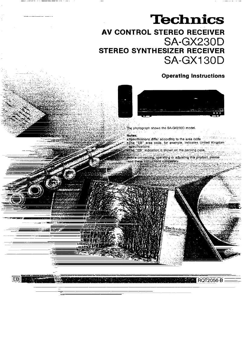 Imagen de la primera página del manual del dispositivo SA-GX230D