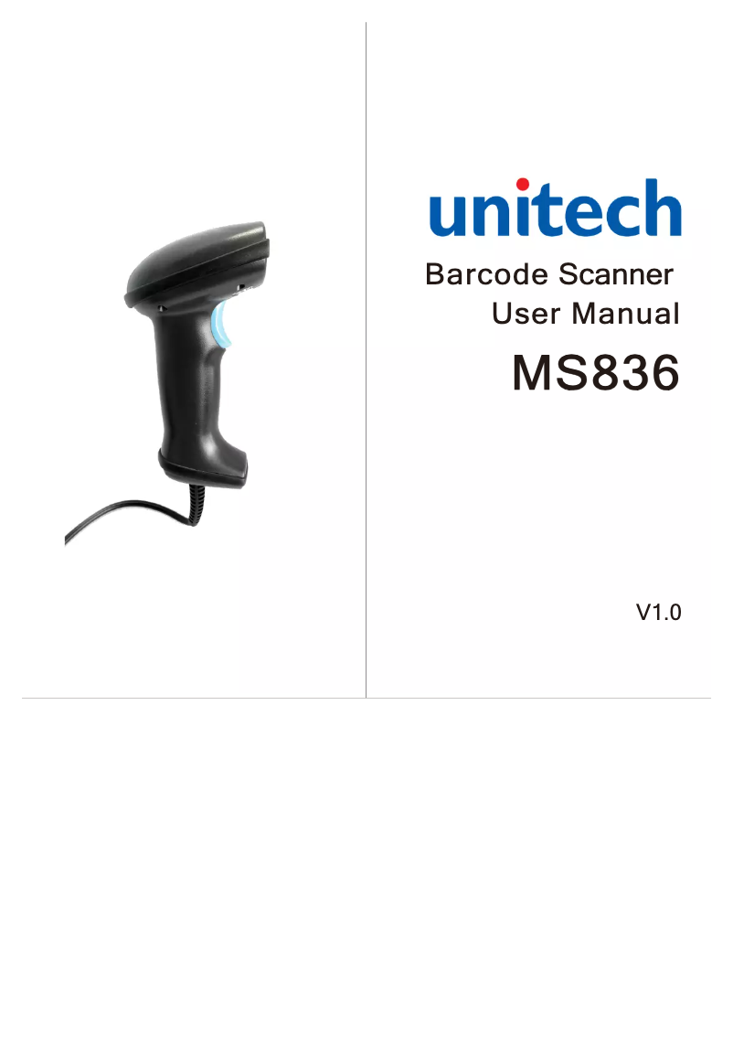 Image de la première page du manuel de l'appareil MS836