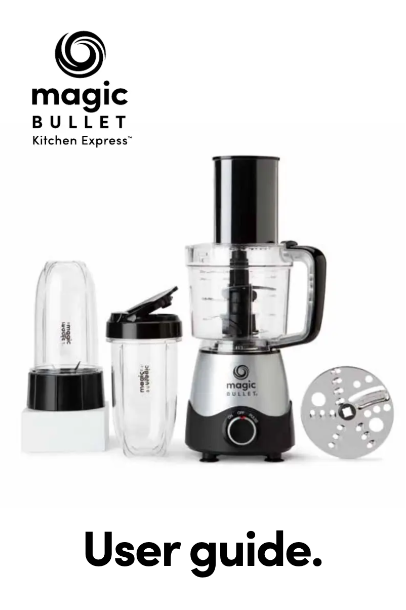 Page 1 de la notice Manuel utilisateur NutriBullet Kitchen Express
