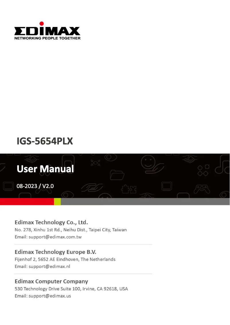 Page n°1 - Manuel utilisateur Edimax IGS-5654PLX