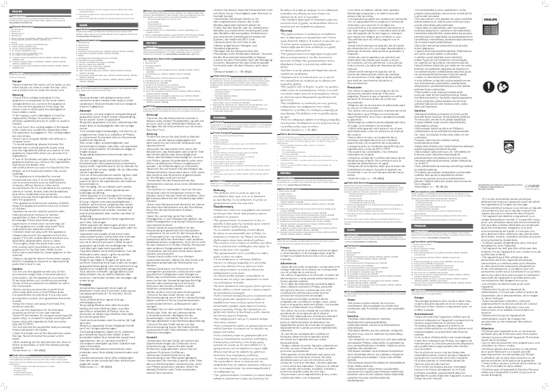Page n°1 - Manuel utilisateur Philips Daily Collection HR2530