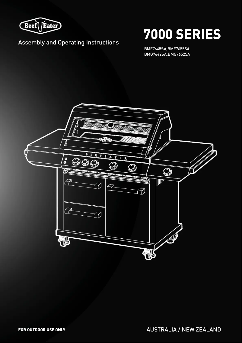 Page n°1 - Manuel utilisateur BeefEater BMG7652SA