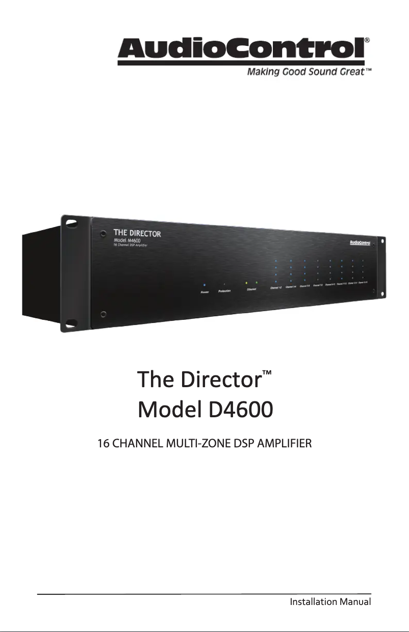Image de la première page du manuel de l'appareil The Director Model D4600