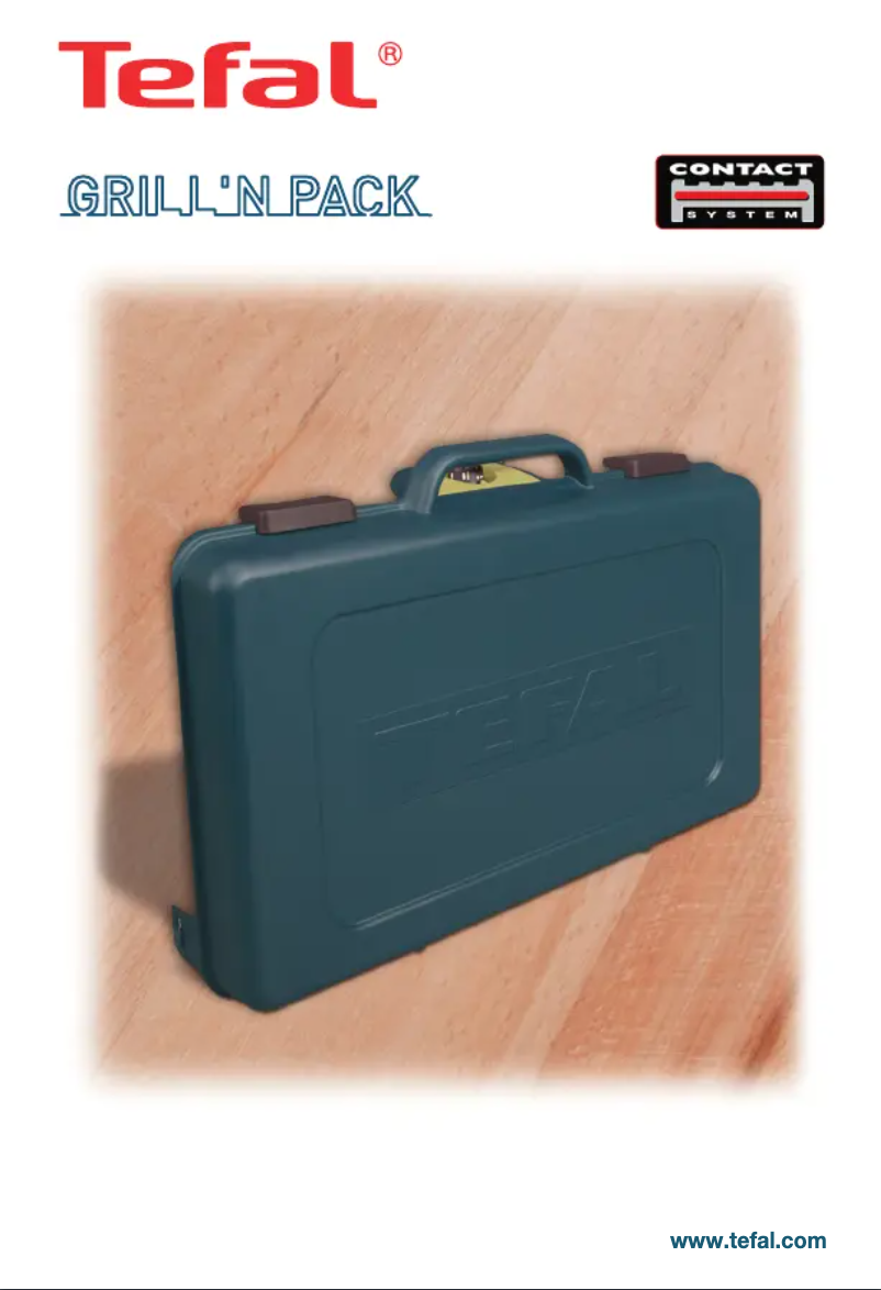 Page 1 de la notice Manuel utilisateur Tefal Gill 'n pack BG7030