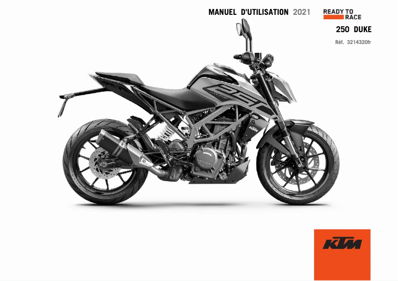 Página 1 del manual Manual de usuario KTM 250 Duke (2021)